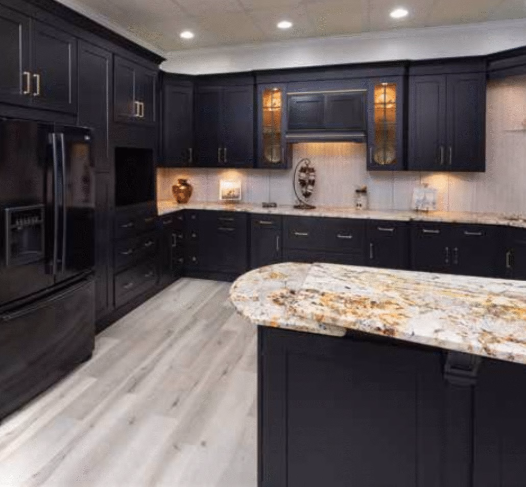 Midnight Black Shaker Nuvelle Cabinets